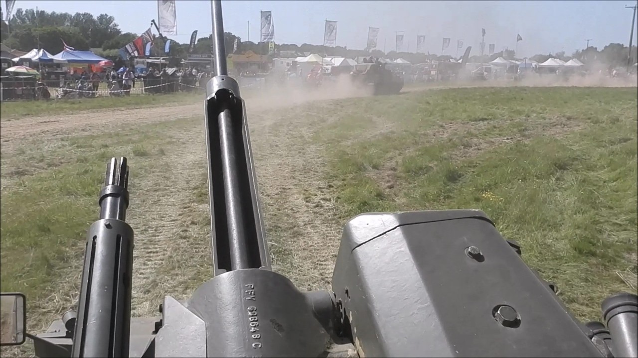 The Overlord Show Arena Lap; viewpoint from the Turret of a Sabre CVR(T)