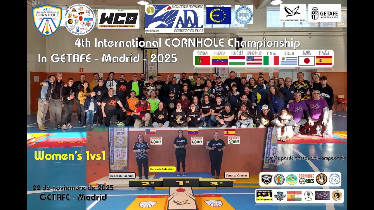 Cornhole: Inter Getafe-Madrid 2025, женские матчи 1 на 1