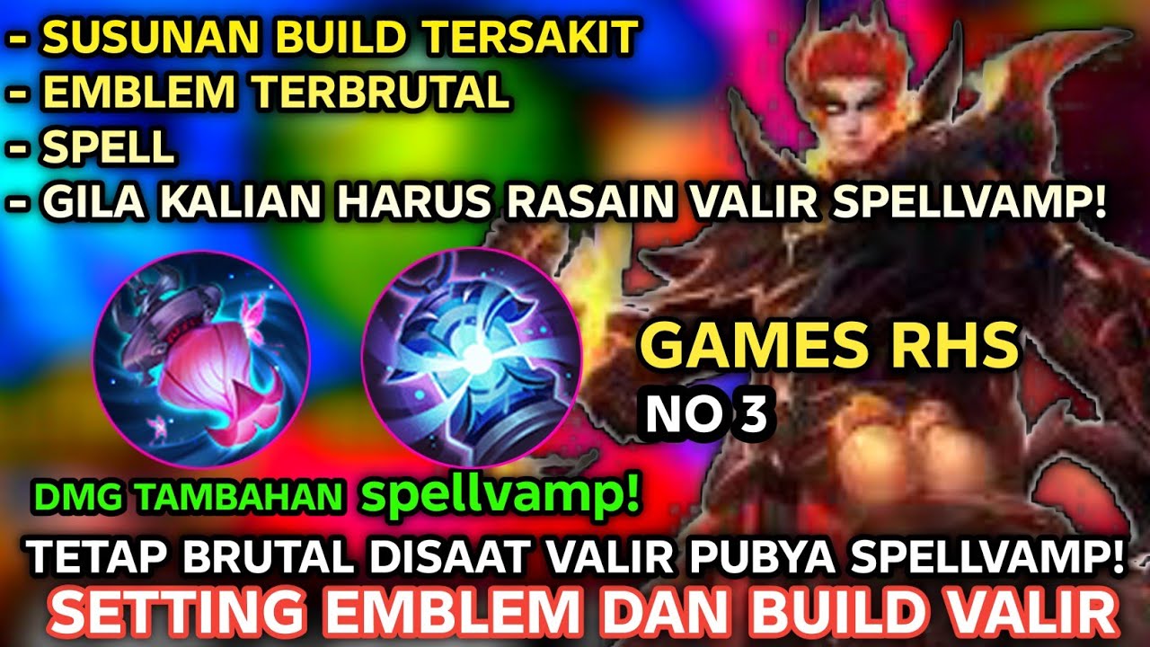 NO 3 SETTING EMBLEM DAN BUILD VALIR TERSAKIT 2025 EMBLEM VALIR PALING SAKIT