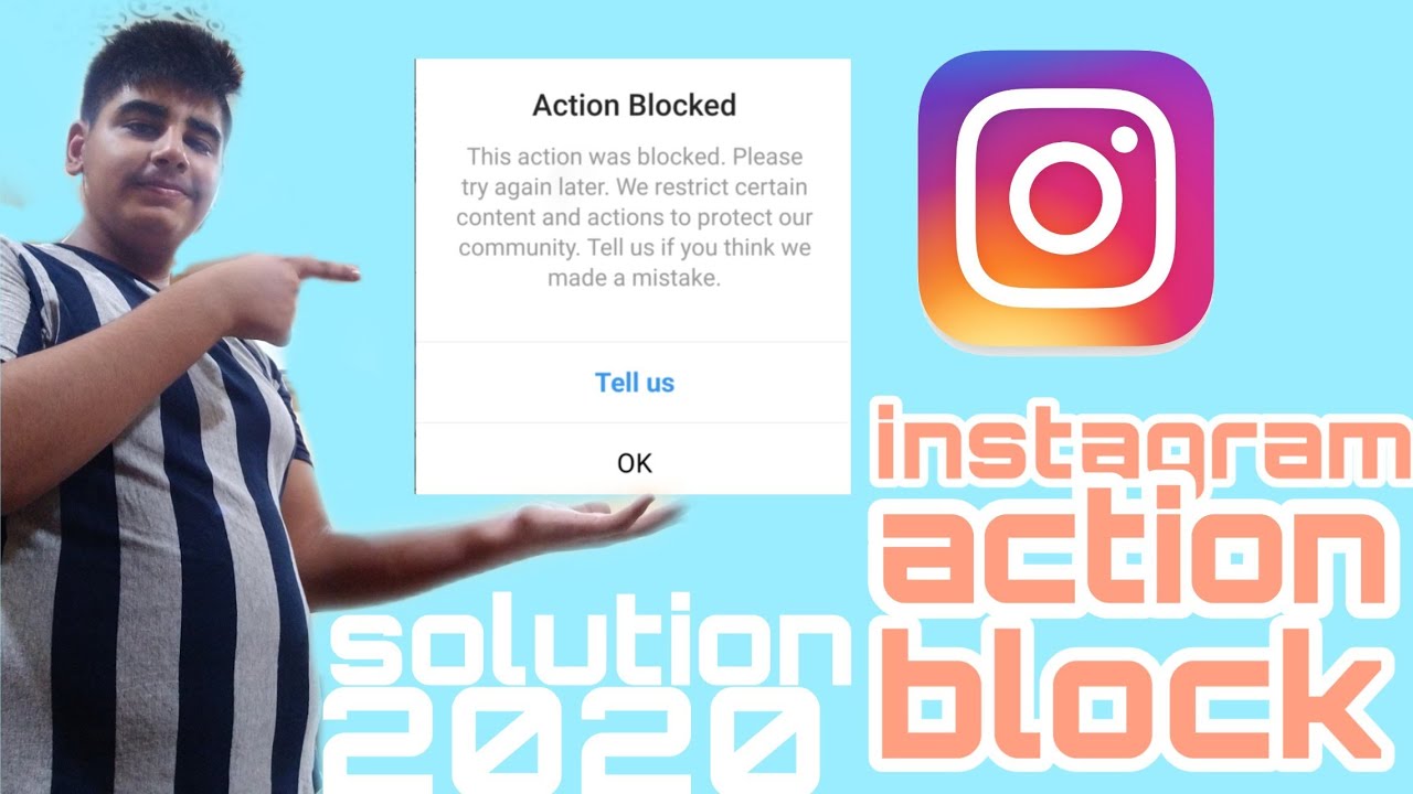Instagram action block solution 2020! In hindi new trick