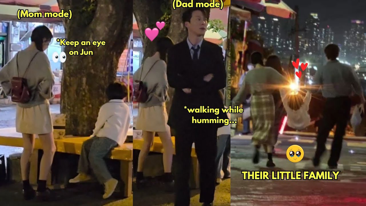 Eunjin like a mom indulging her son's curiosity while Kiyong the dad just roams around getting lost😂