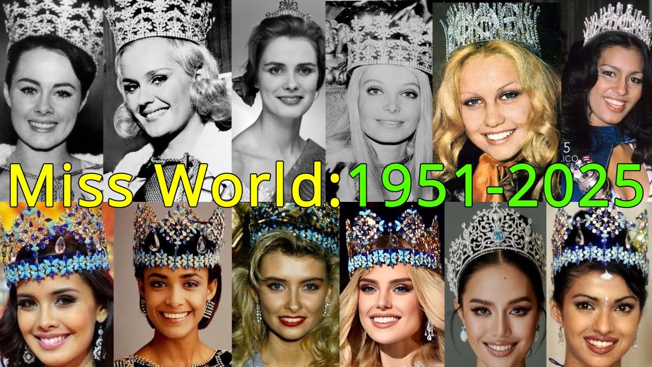 MISS WORLD WINNERS FROM 1961-2025