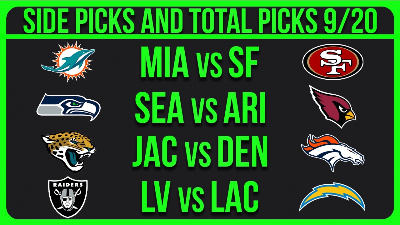 NFL Picks Today 9/20/26 NFL Week 2 Picks and Predictions (3/5)