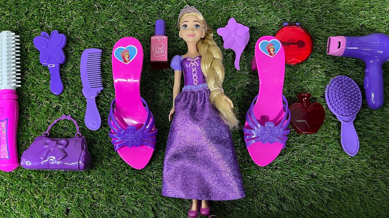 Disney Doll Collection | Frozen Elsa and Anna, Belle, Ariel | Unboxing Disney Mattel playset