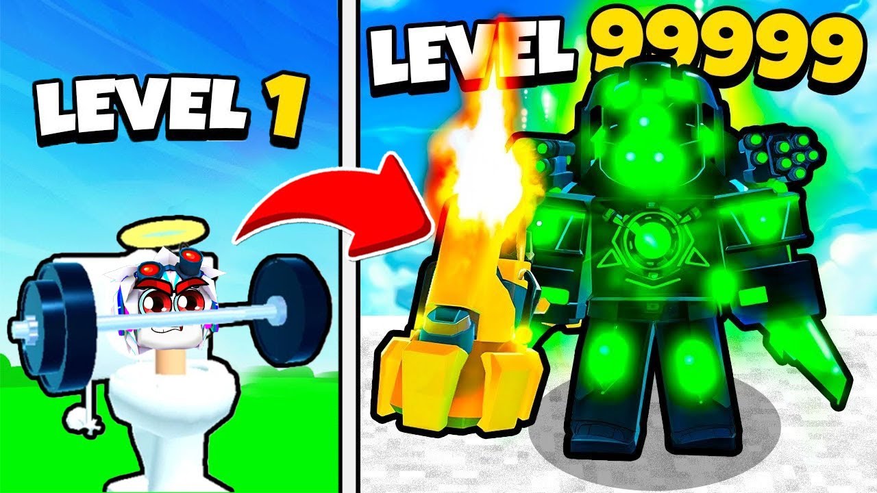 КАЧОК УНИТАЗ ПРОКАЧАЛСЯ В ТИТАН КАМЕРАМЕНА МАКСИМАЛЬНОГО УРОВНЯ! ROBLOX Titan Training Simulator