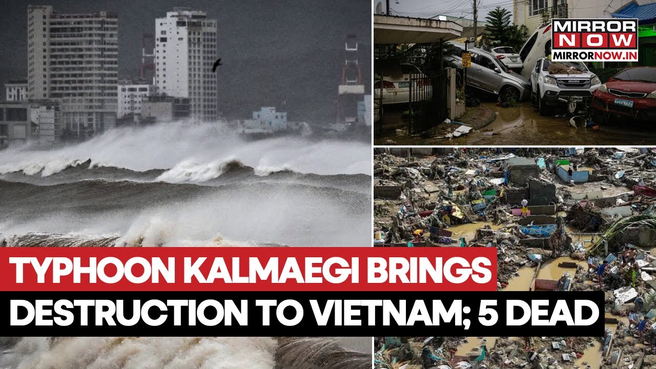 Typhoon Kalmaeigi Brings Destruction To Vietnam, Fierce Winds, Rains: Watch Shocking Storm Visuals
