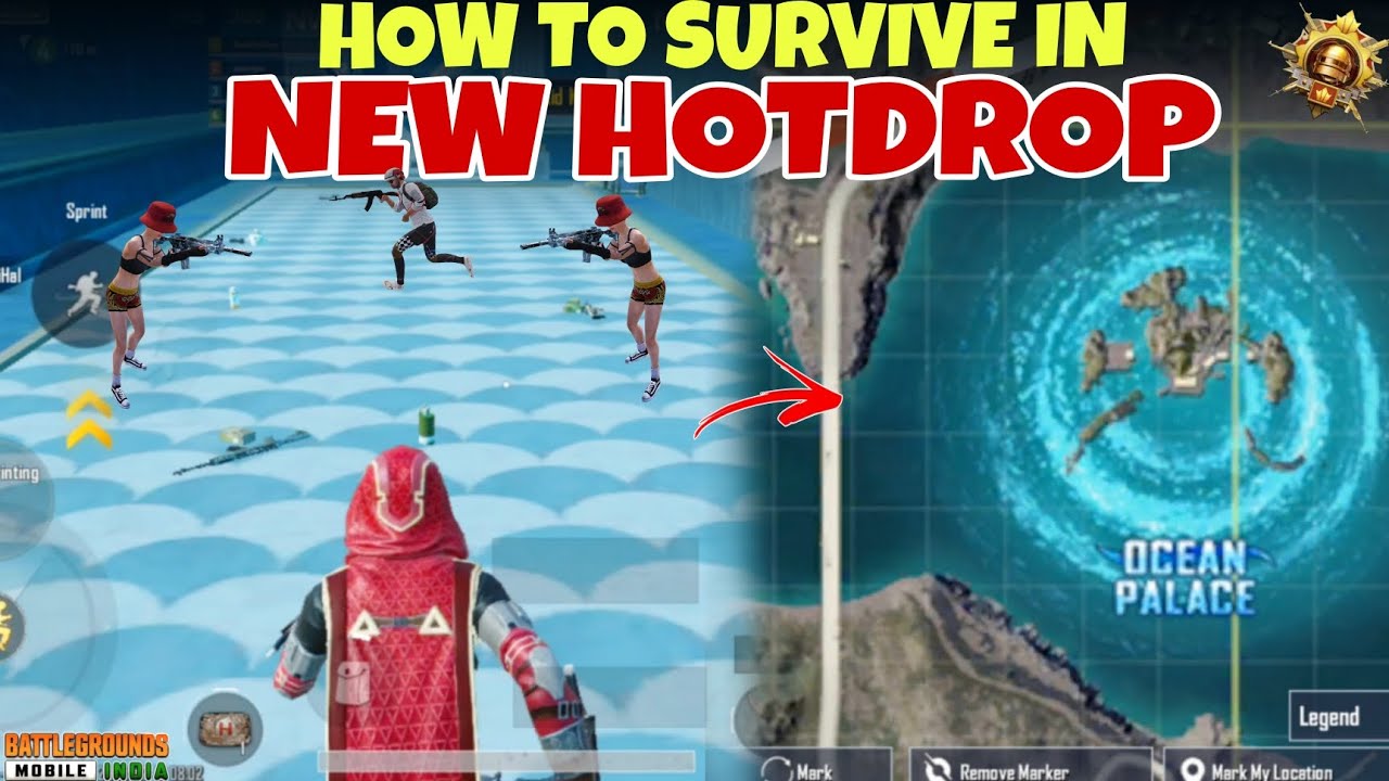 How to survive in new hotdrop in bgmi new update tips and tricks | bgmi new update gameplay | BGMI