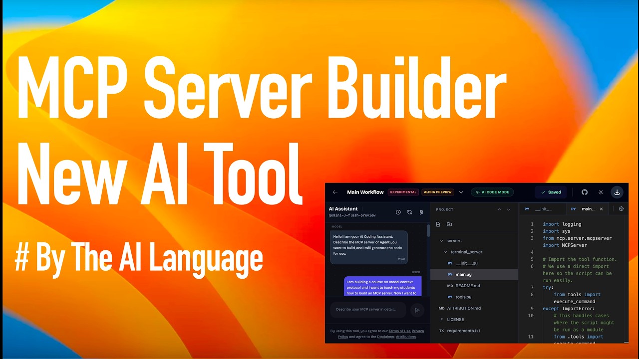 New Online MCP Server Builder Using a Multi-Agent AI Assistant