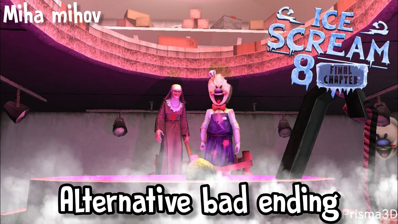Ice Scream 8 Alternative bad ending //J. and his friends died