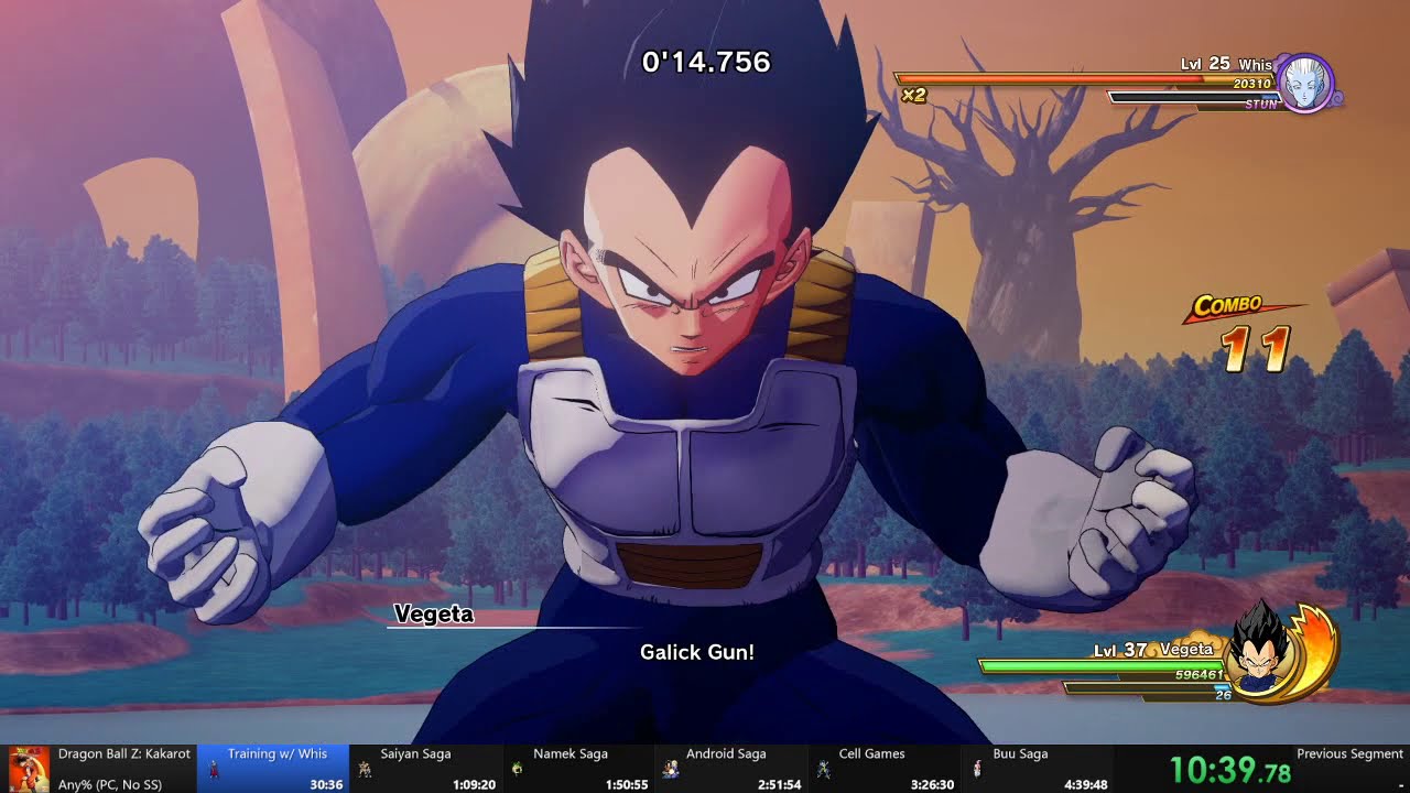 Dragon Ball Z: Kakarot Speedrun Any% NO SS + DLC 