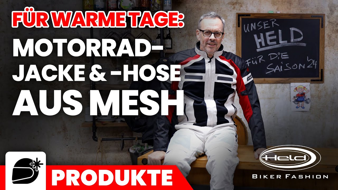 Held Tropic 3.0 und Zeffiro 3.0 - Motorradjacke und Motorradhose aus Mesh für warme Tage