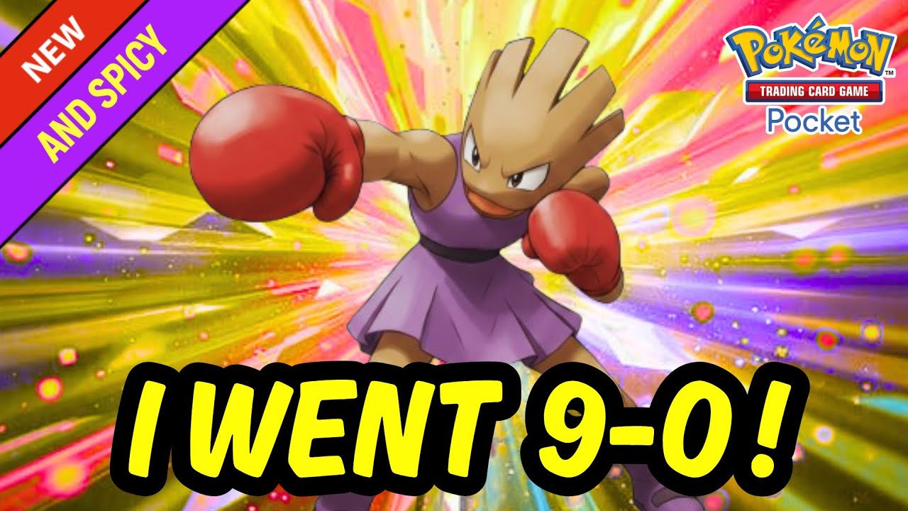 9-0 NEW HITMONCHAN DUGTRIO & LUCARIO SPICY DECK DOMINATES META! Pok&eacute;mon TCG Pocket | 🚫No Commentary 
