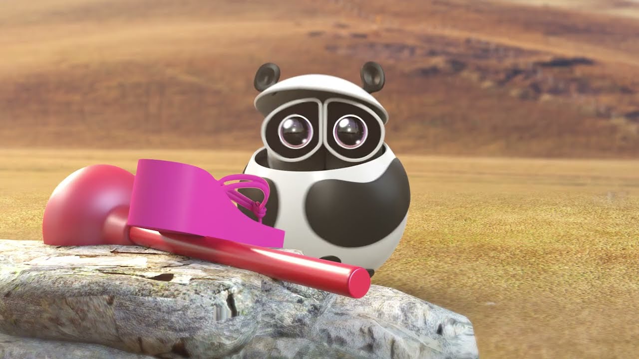 [Bamboo Panda❤️] Learn languages, spread love globally | Short Animation | #shorts #panda #animation