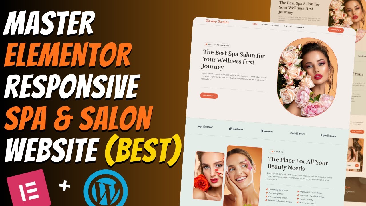 Master ELEMENTOR : Create a Modern Responsive SPA & SALON Website | WordPress Tutorial 2026