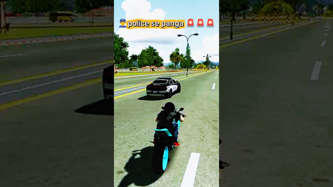 👮‍♂️police se panga😱superbike of accident 