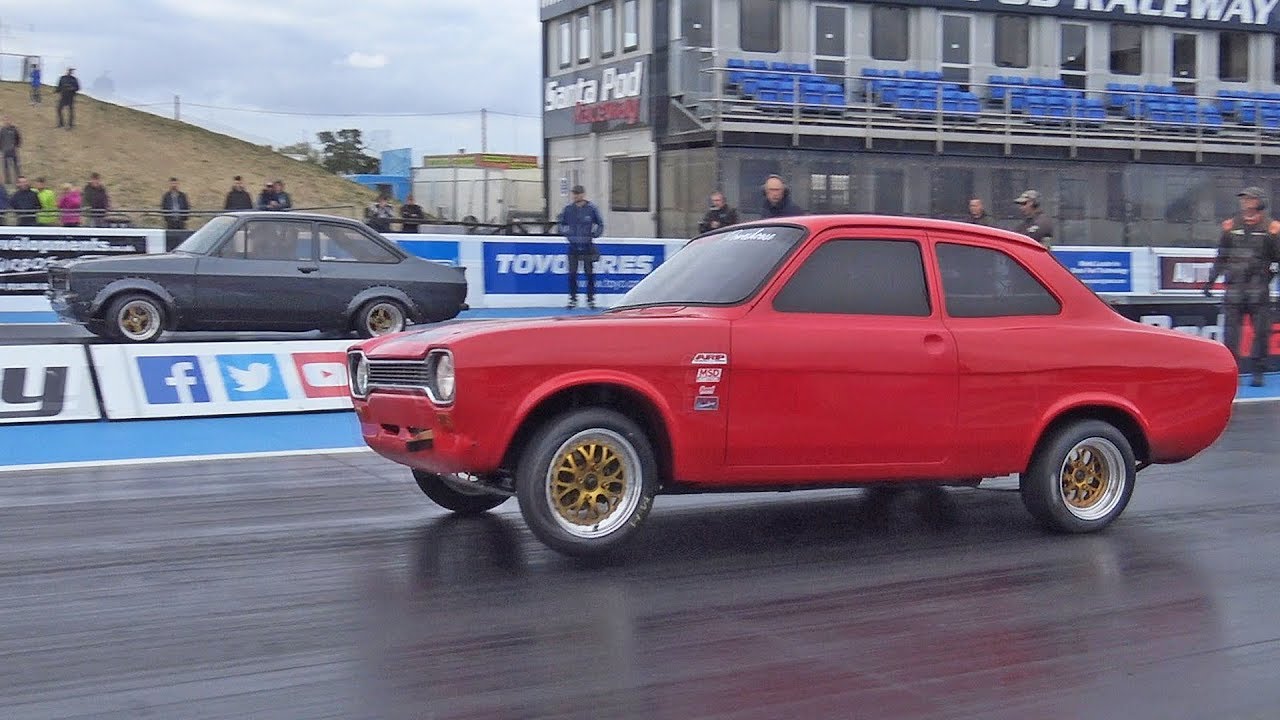 HPE Mk1 Escort at Santa Pod Raceway