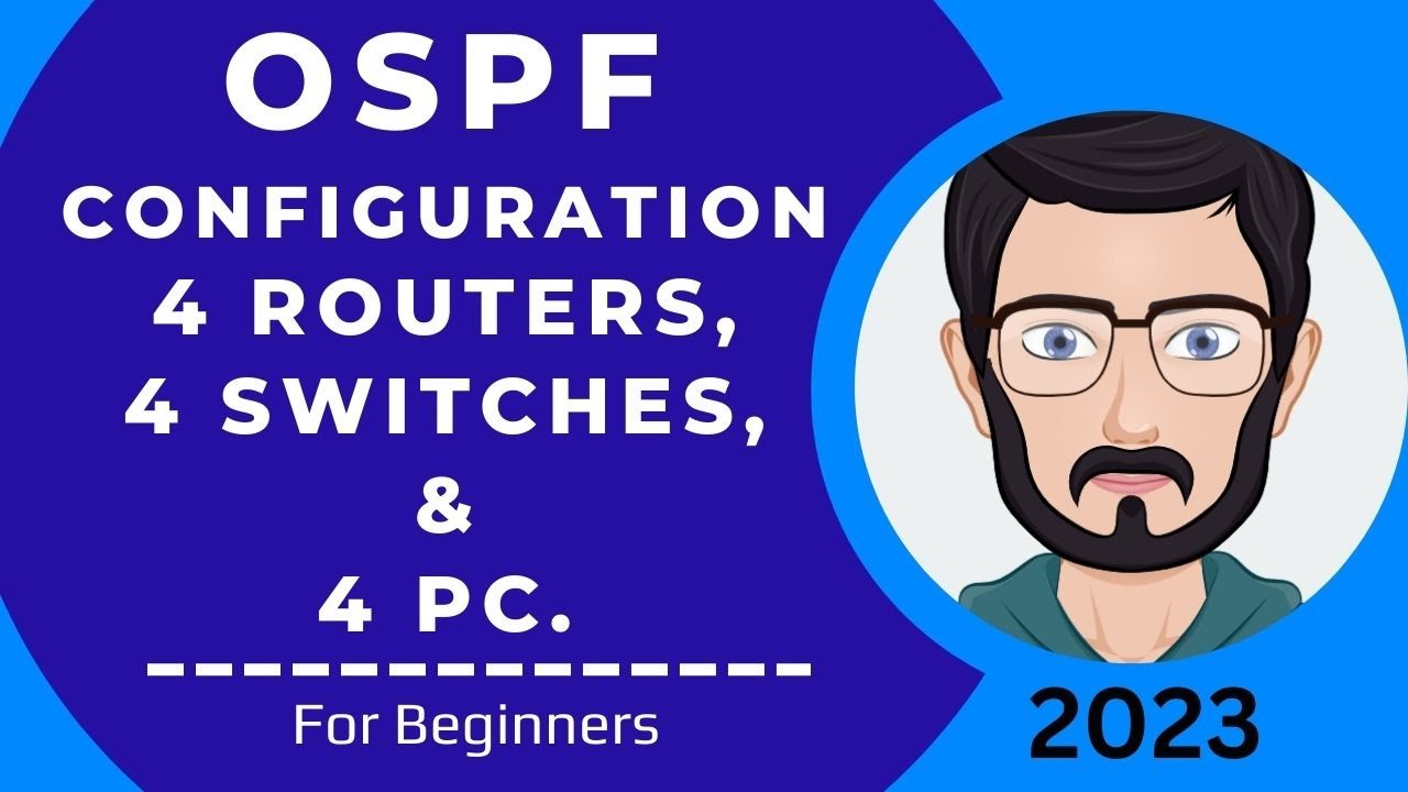 Configuring OSPF using 4 routers, 4 switches, 4 pc | Cisco Packet Tracer