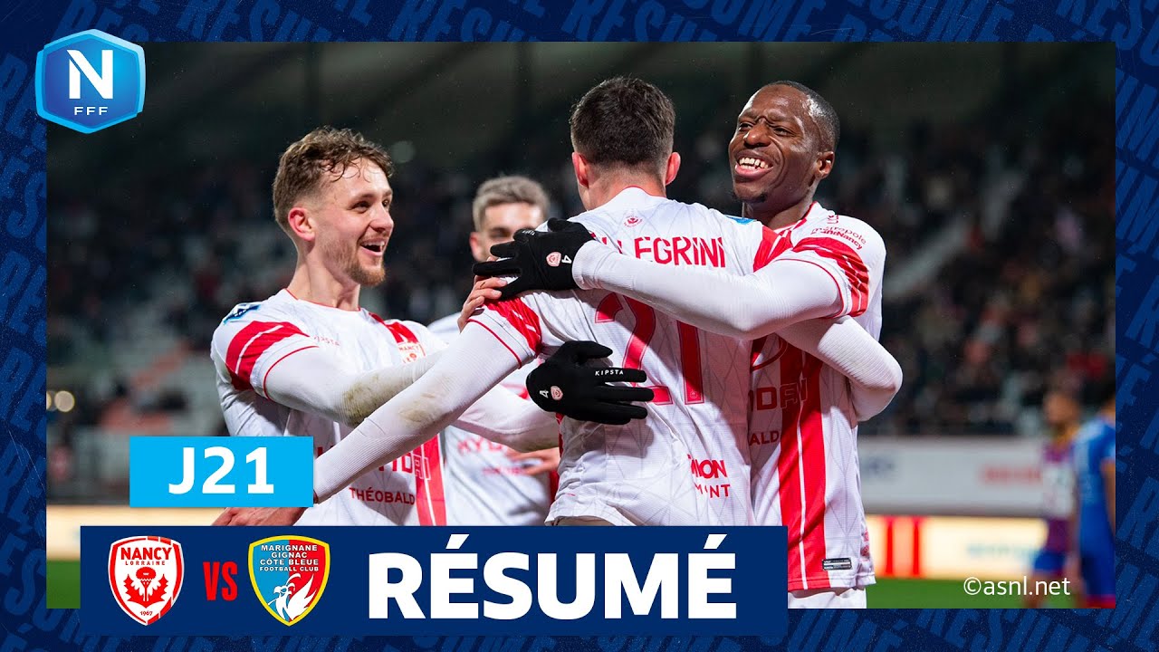 J21 I AS Nancy Lorraine - Marignane Gignac CB FC (4-1), le résumé | National FFF 2023-2024