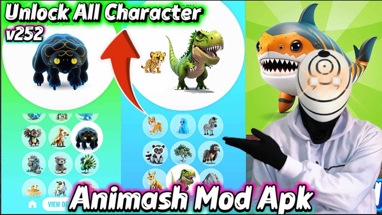 Animash Mod Apk v252 Unlock All Character, Unlimited Token, No Ads