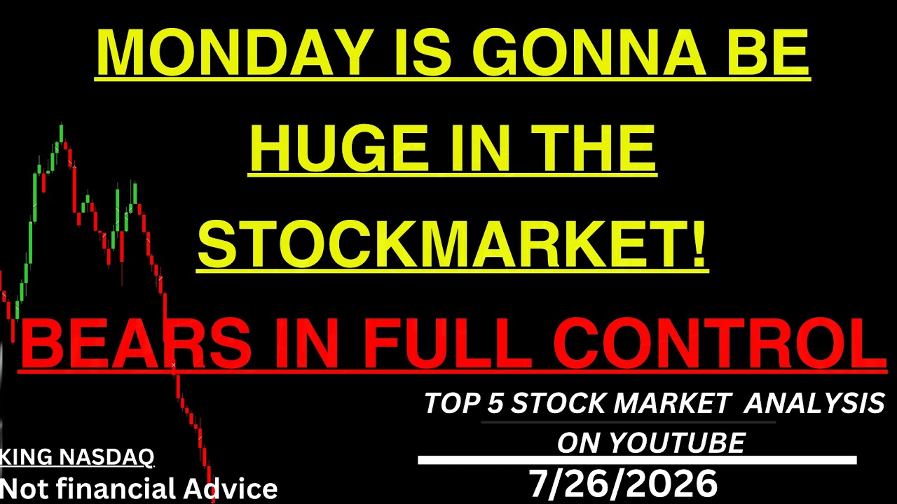 MONDAY WILL BE HUGE FOR BEARS! Here Is What You Need To Know! - apple Tesla mu msft google Tesla