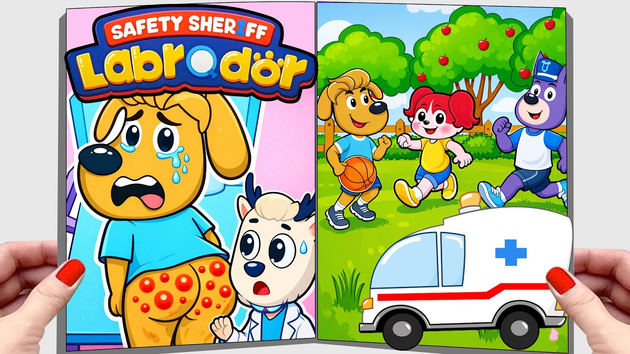 [ Paper DIY ] ❤️Making Quiet Book Sheriff Labrador Sheriff Labrador Catching Criminals #16