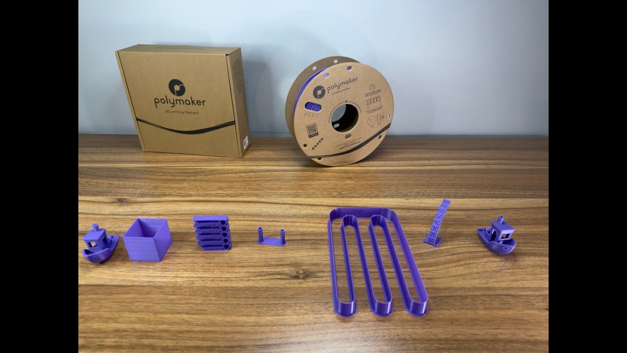 Polymaker PETG Purple Review. EveryFilamanet Episode #18