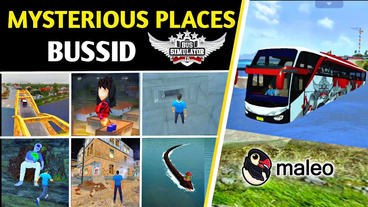 🚚7 Mysterious Places! in Bus Simulator Indonesia by Maleo 🏕 | Bus Gameplay