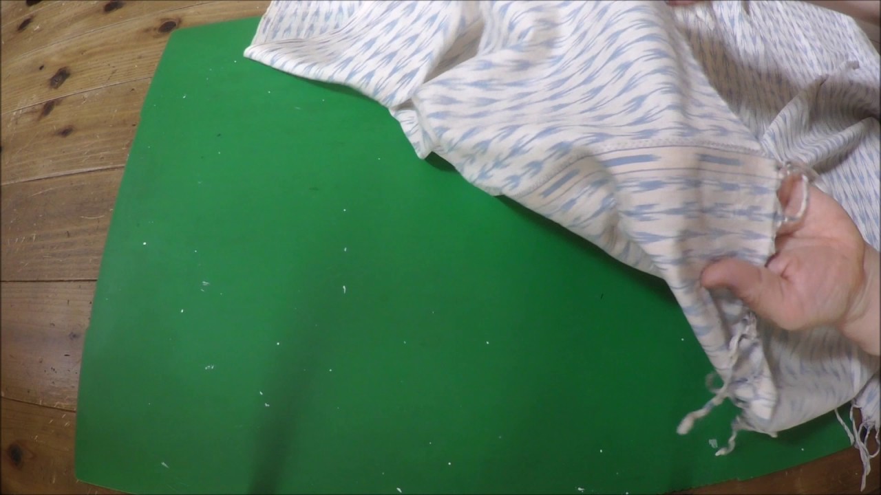 45rpm　BADOU-Rバドゥアール のストールを切ってリメイク