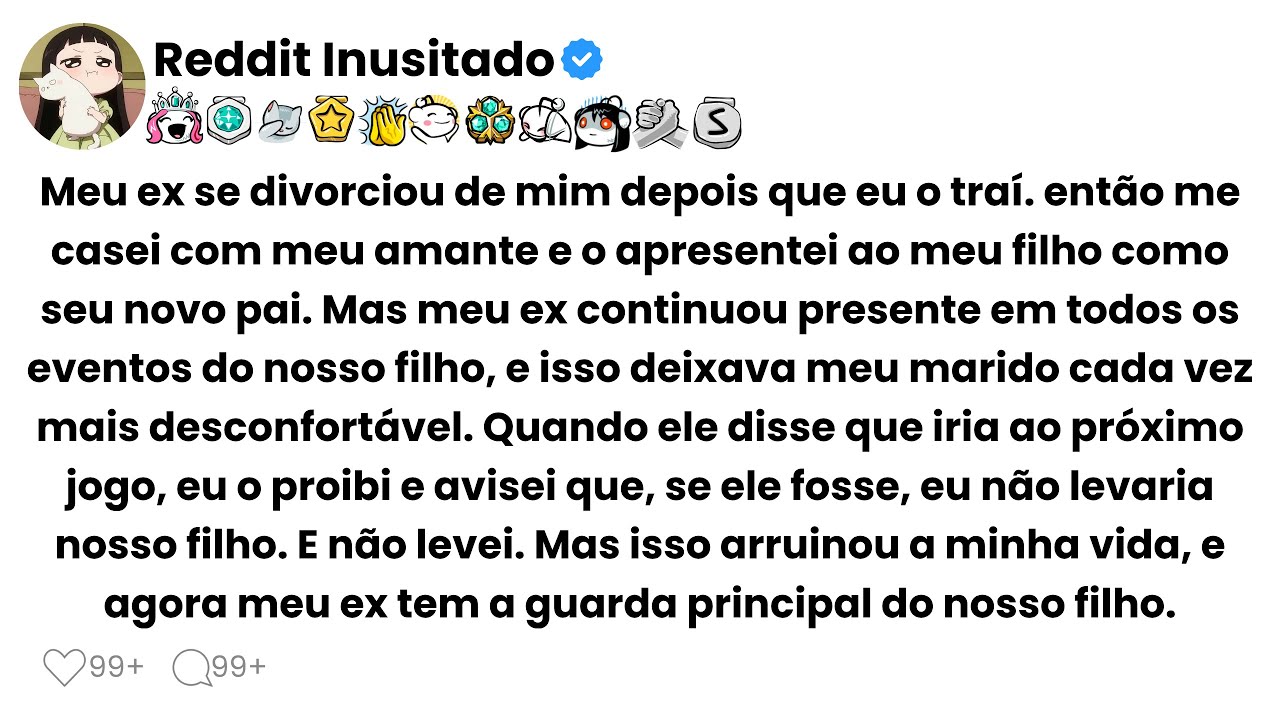 Meu ex se divorciou de mim depois que eu o traí. então me casei com meu amante e o apresentei ao...