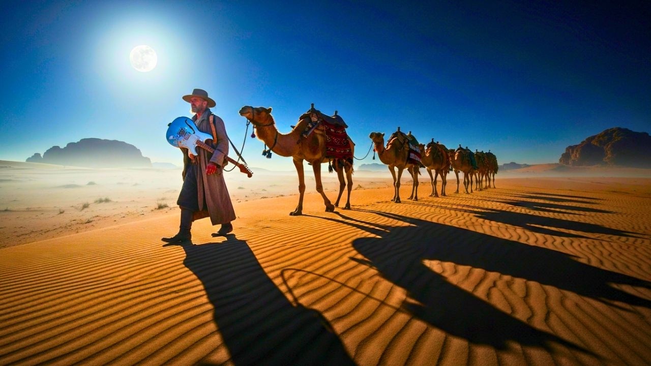 Whispers Beyond the Dunes – Saharan Guitar Blues & Nomadic Echoes