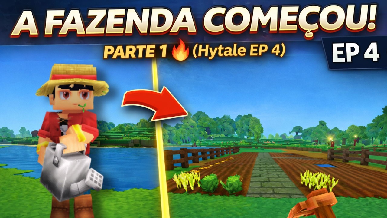 A FAZENDA COMEÇOU! 🌾🔥 Hytale EP 4