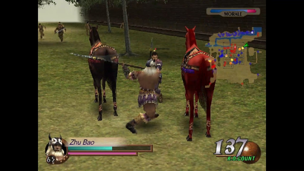 Dynasty Warriors 3 Mod - NPC Zhu Bao Gameplay