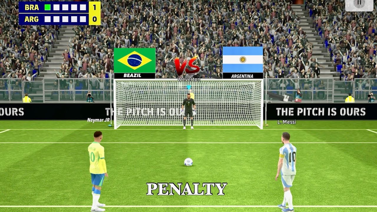 Neymar Jr vs Leo Messi | Argentina vs Brazil Penalty Shootout | ARG vs BRA Match