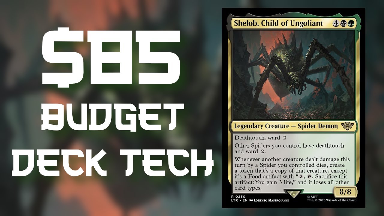 Shelob, Child of Ungoliant | $85 Budget Commander Deck Tech | Spider Tribal MTG EDH