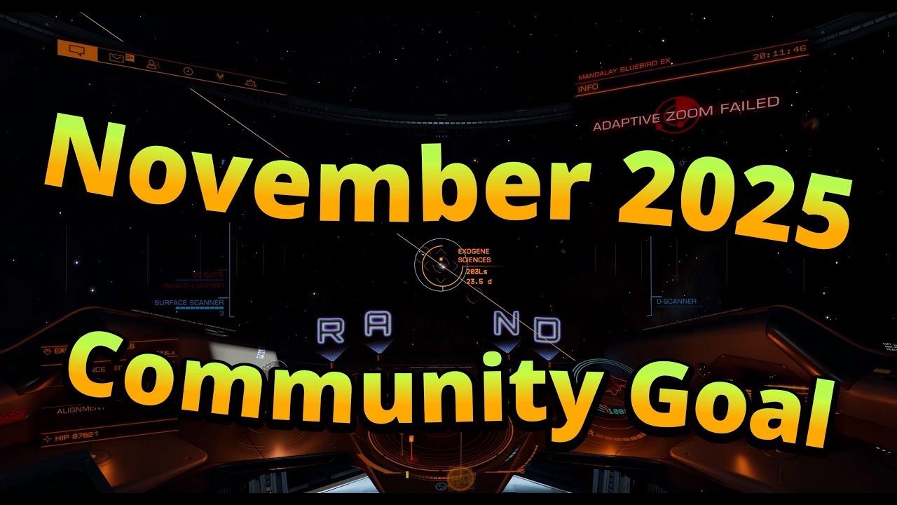 How to do Nov 2025 Community Goal in Elite Dangerous the fast, quick and easy way tutorial