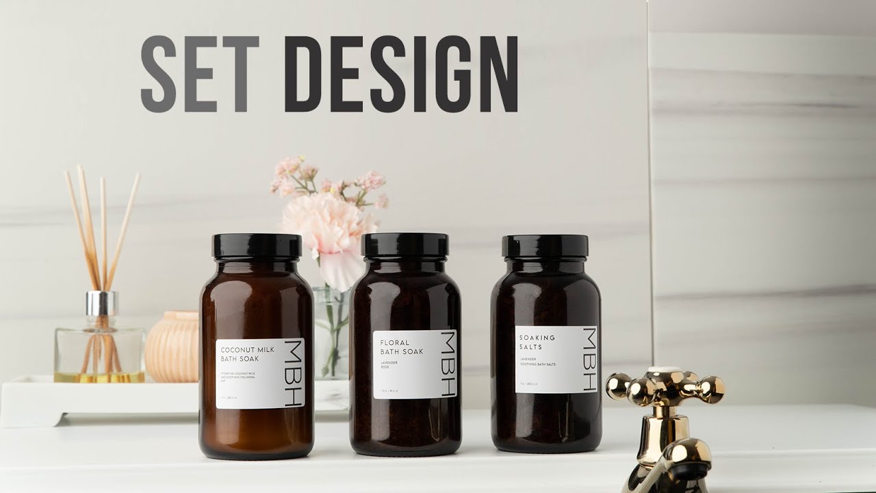 Design a set for lifestyle product photography and videos using household items