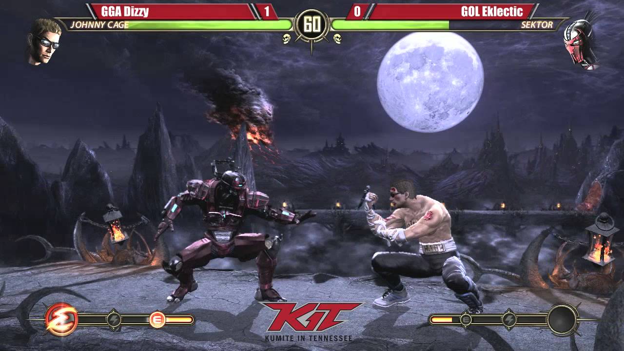 MK9 @ KIT15 - GGA Dizzy (Johnny Cage) vs GOL Eklectic (Sektor) [720p/60fps]
