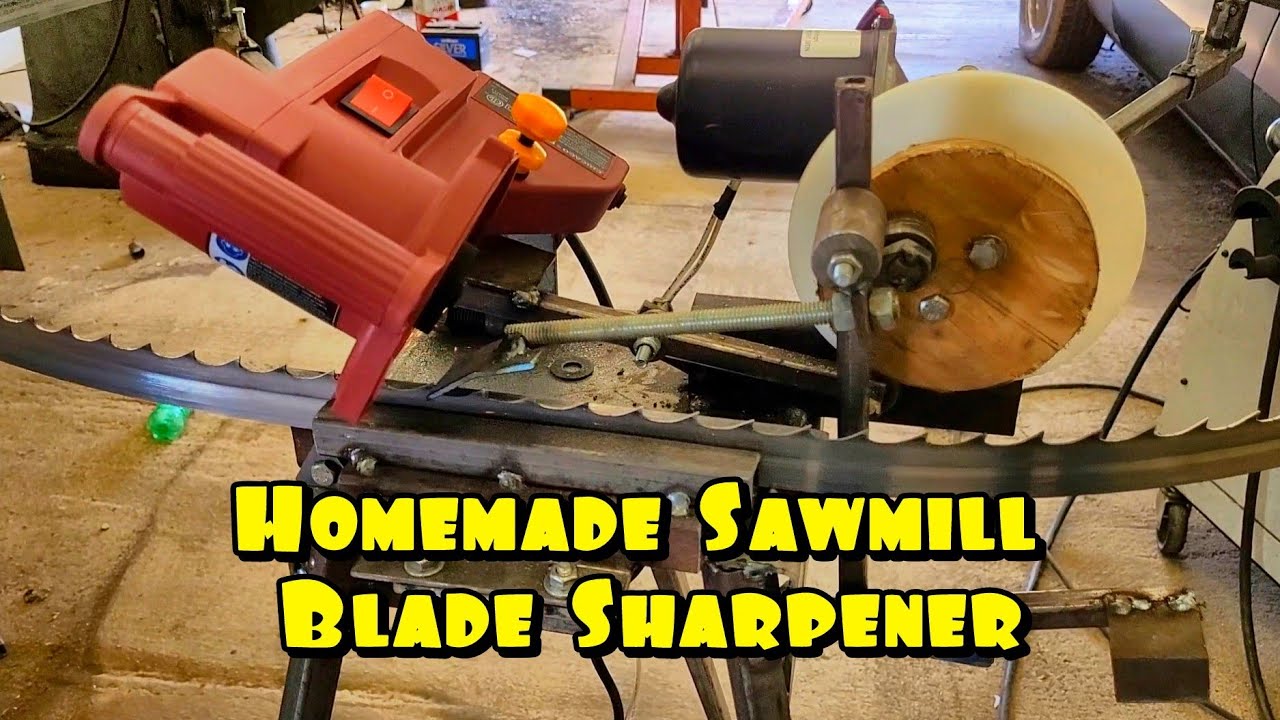 Homemade Bandsaw Sawmill Blade Sharpener