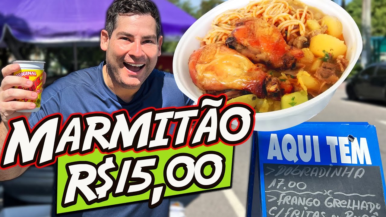 Testando Marmitas de rua | Role do Djair