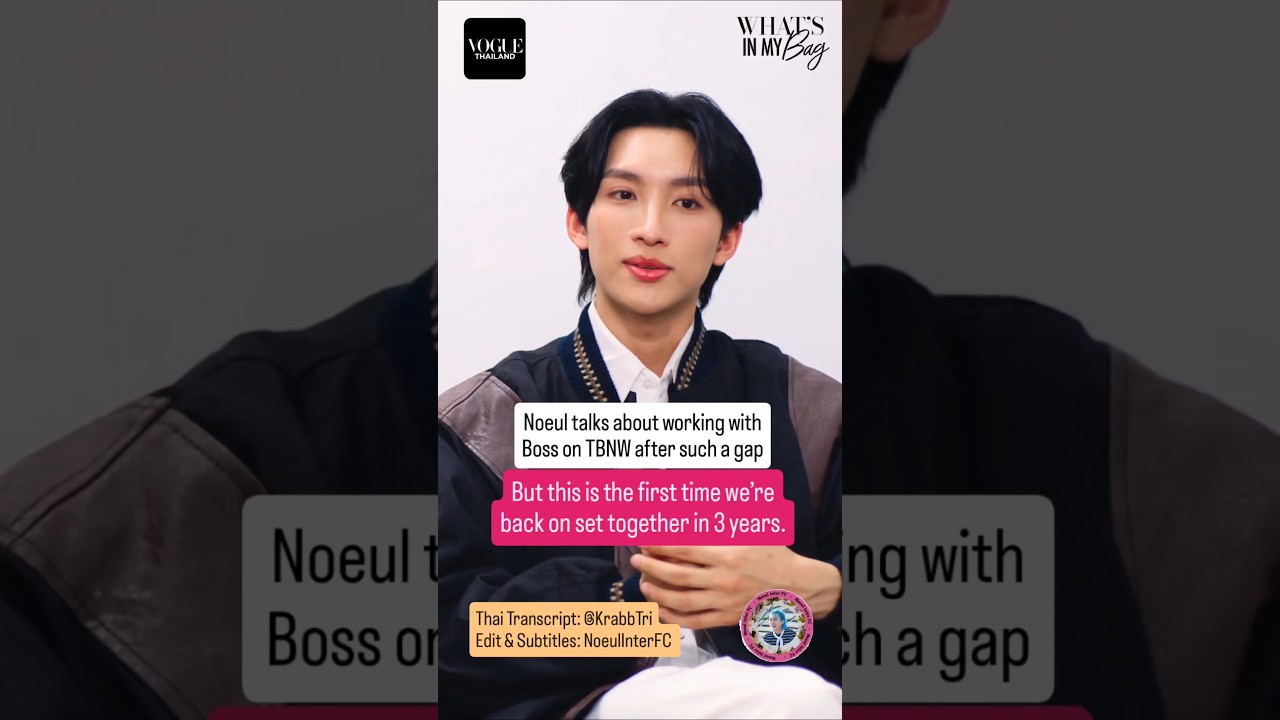 Noeul on working with Boss on set after 3 years #noeulnuttarat #bossnoeul #magentaboy #bonoh #noeul