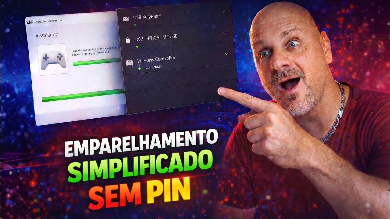 Conexão Fácil: Usando Controle Bluetooth sem Código PIN