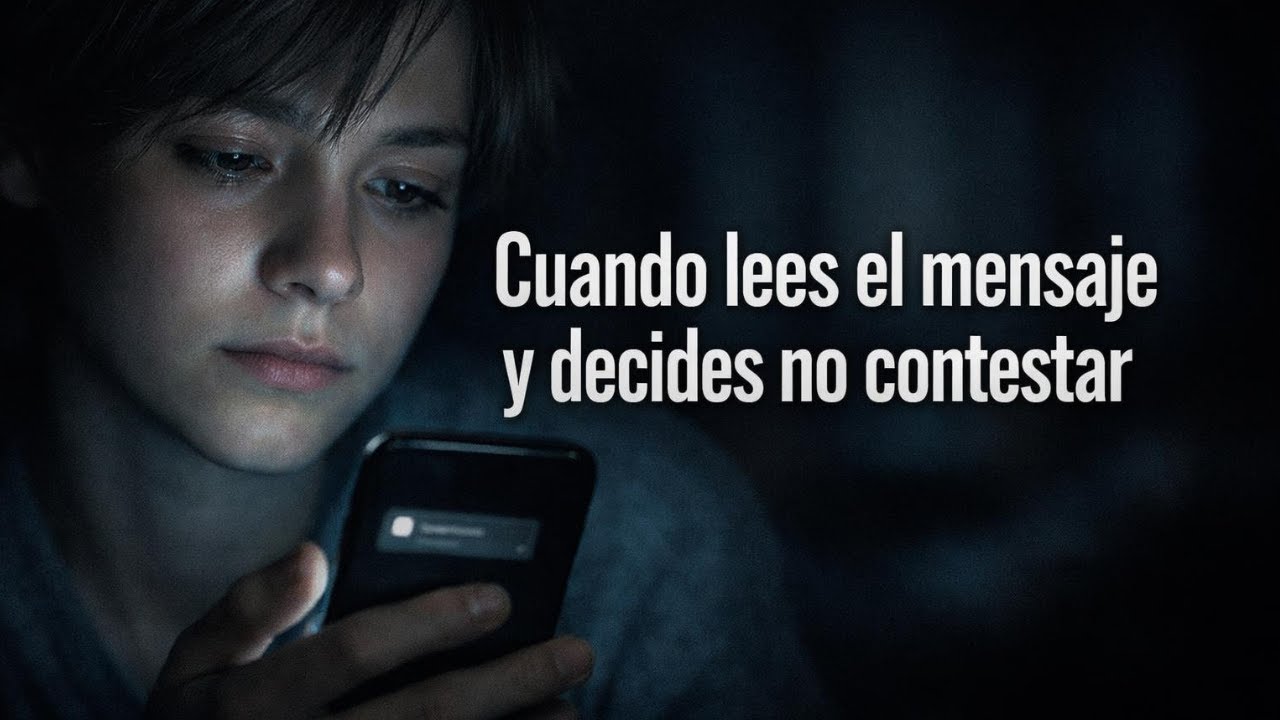 Cuando lees el mensaje y decides no contestar