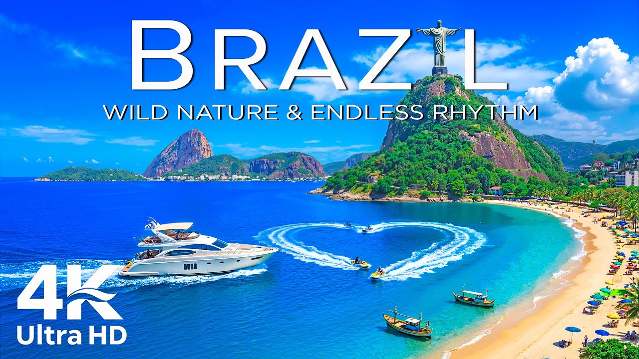 BRAZIL 4K DRONE FOOTAGE | Explore The Famous City Of Rio De Janeiro, Scenic Coastline & Coastal View
