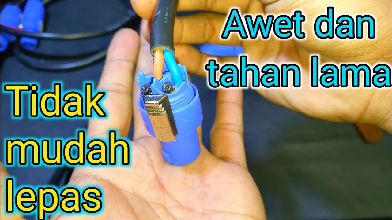 Cara pasang Jack speakon kwalitas mantullll