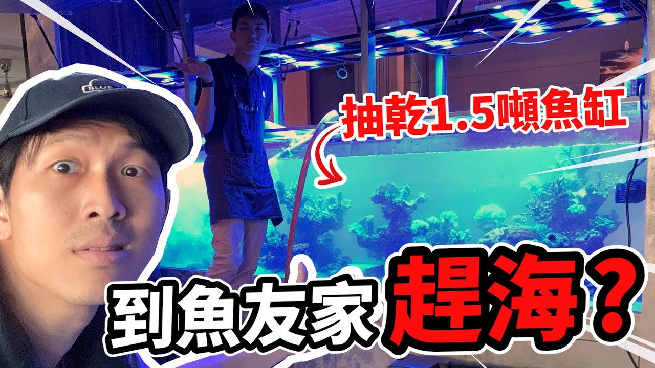 【藍箱水族】爆抽1.5噸水！就為這瞬間？上古馬達啟動！