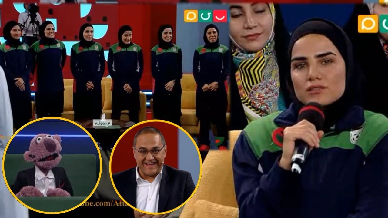 دختران قهرمان فوتسال ایران در برنامه خندوانه رامبد جوان با حضور پر انرژی جناب خان