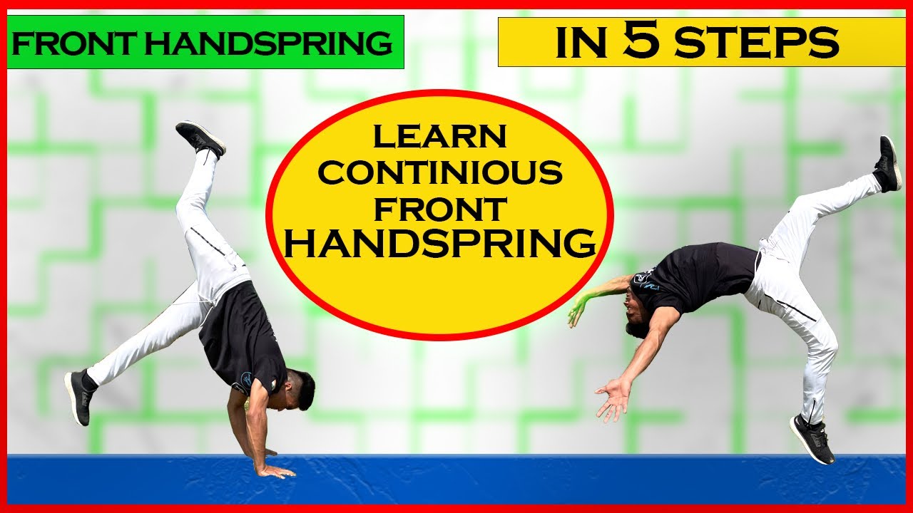 Front handspring tutorial and learn continuous handspring (hindi)