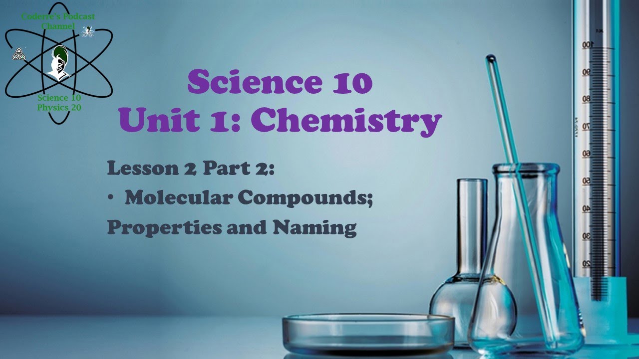 Science 10 Chemistry Lesson 2 Naming Ionic and Molecular Compounds