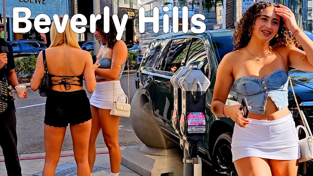 Beverly Hills Experience 🚶‍♀️ Stunning Women, High-End Supercars & The Famous Rodeo Drive Walk!