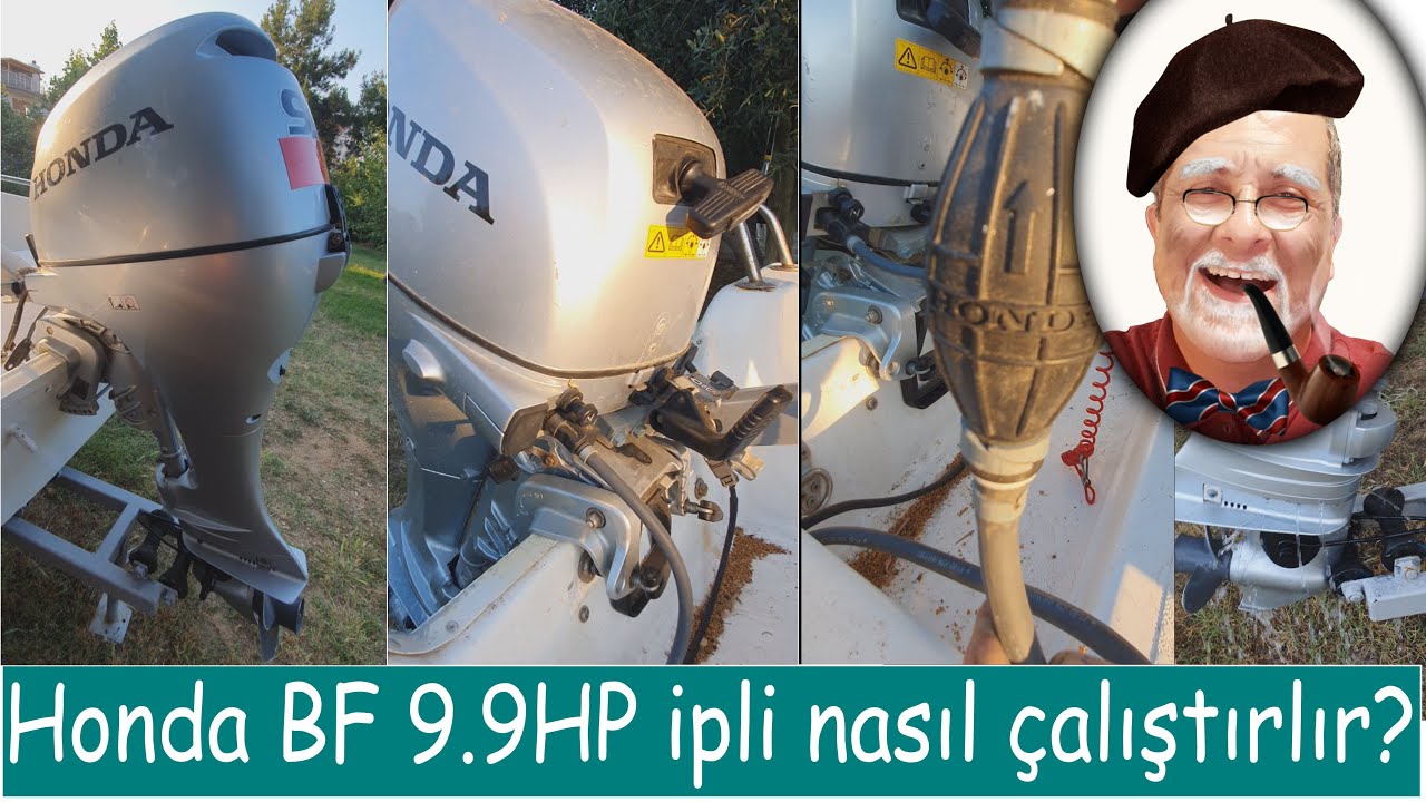 Honda BF 9.9HP Dıştan takma ipli motor nasıl çalıştırılır